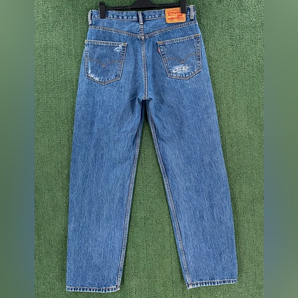 Levi's 550 Distressed Denim Jeans Men’s Size 34x31 - Picture 5 of 11